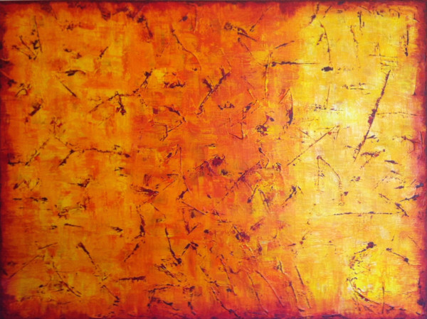 Orange Crackle by Madeleine Elkin