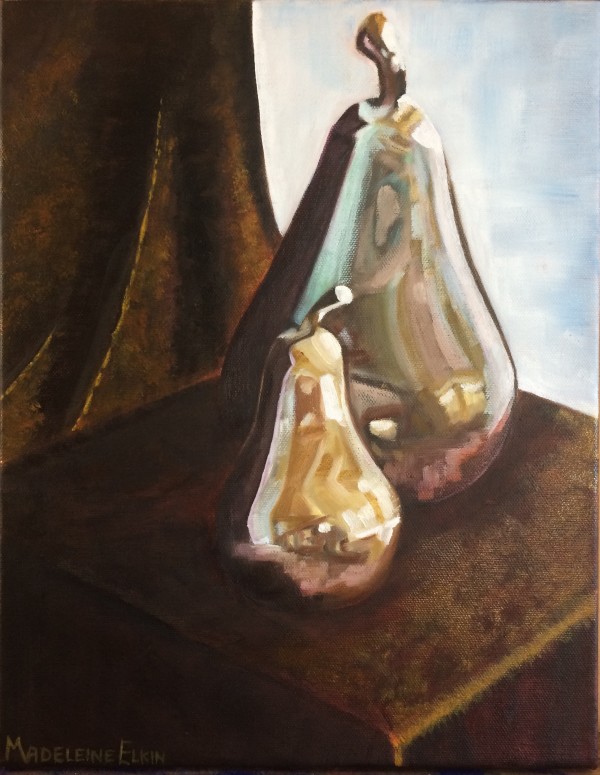 Metallic Pears by Madeleine Elkin