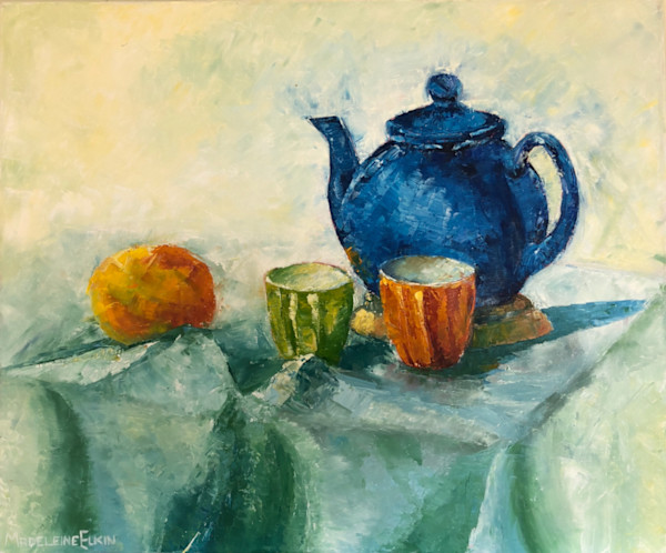 Blue Teapot by Madeleine Elkin