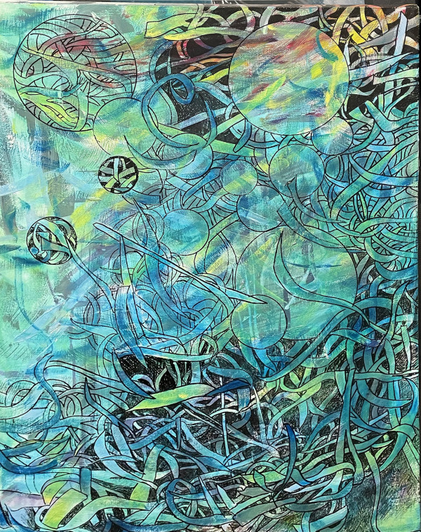Weaving the World in Shades of Blue and Green by Laura-Leigh Palmer