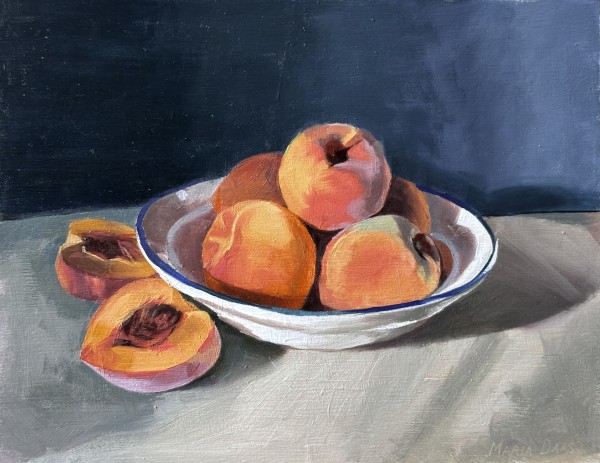 Still Life with Peaches by Maria Daas