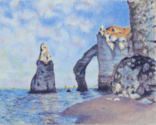 Fox Cliffs (after Monet's The Cliffs of Étretat) by Cathryn Lynea