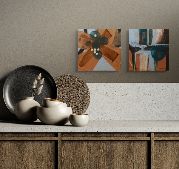 Abstract I & II by Cathryn Lynea