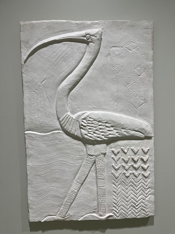 Ibisfågel och snäcka, Hommage à Astrid by Birgitta Stenberg