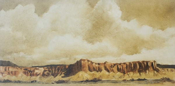 Paria Butte with Clouds by Scott Snarr