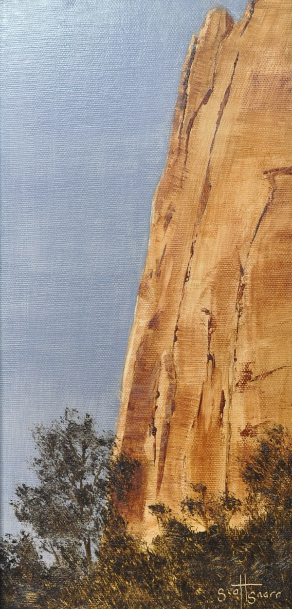 Red rock and Trees by Scott Snarr