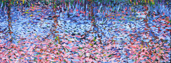 4 Cherry Trees Reflected by Gerrit Greve