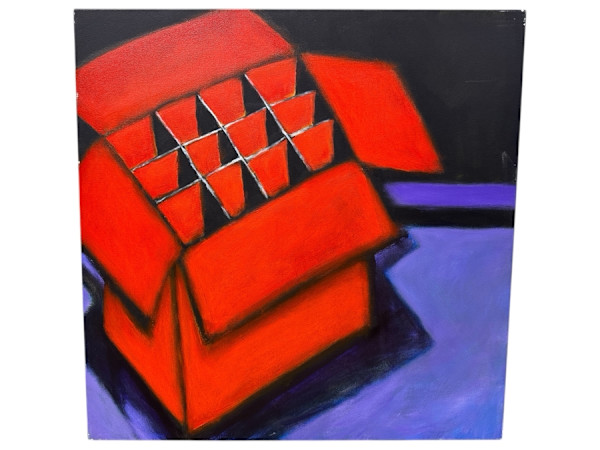 Red Box on Purple by Gerrit Greve