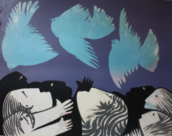 Untitled with Birds 3 by Gerrit Greve