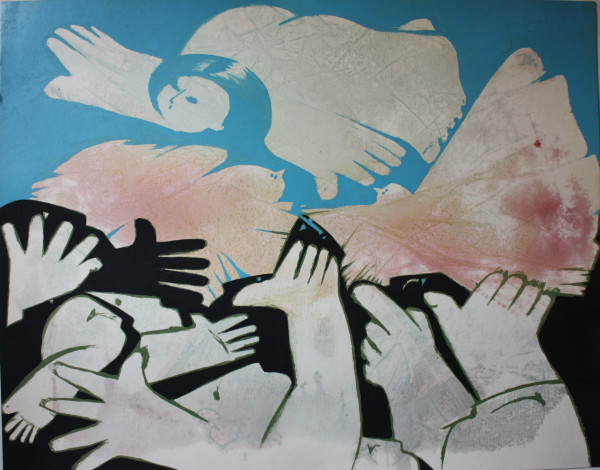 Untitled with Birds 4 by Gerrit Greve