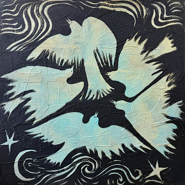 5 Birds Over Water by Gerrit Greve, Image 1.