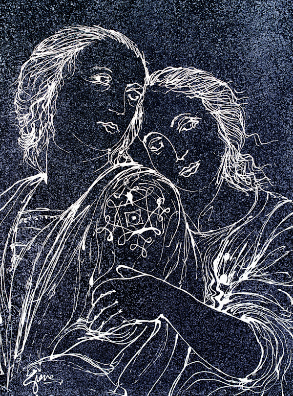 2 Muses, after Raphael by Gerrit Greve