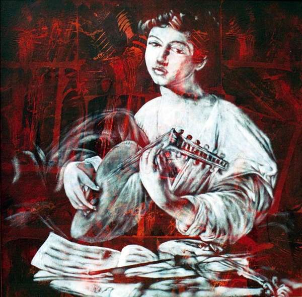 The Lute Player (after Caravaggio) by Gerrit Greve