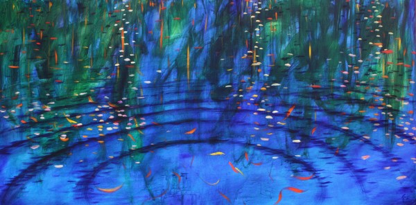 Sacred Blue Ripples 4 by Gerrit Greve