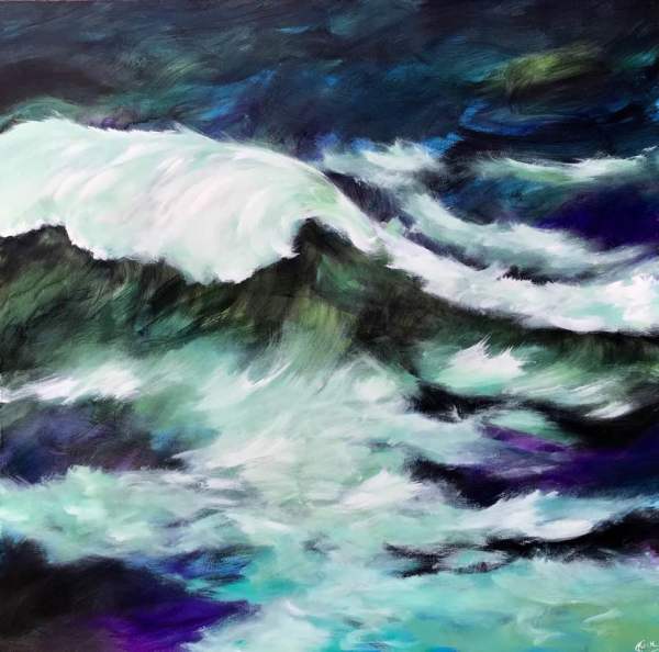 Turbulent Seas by Gerrit Greve