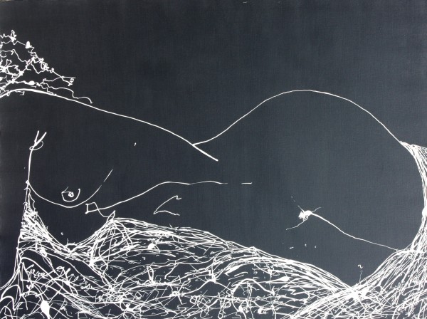 Reclinin Nude, Front by Gerrit Greve