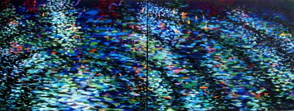 San Elijo Shadow Lagoon Ripples by Gerrit Greve