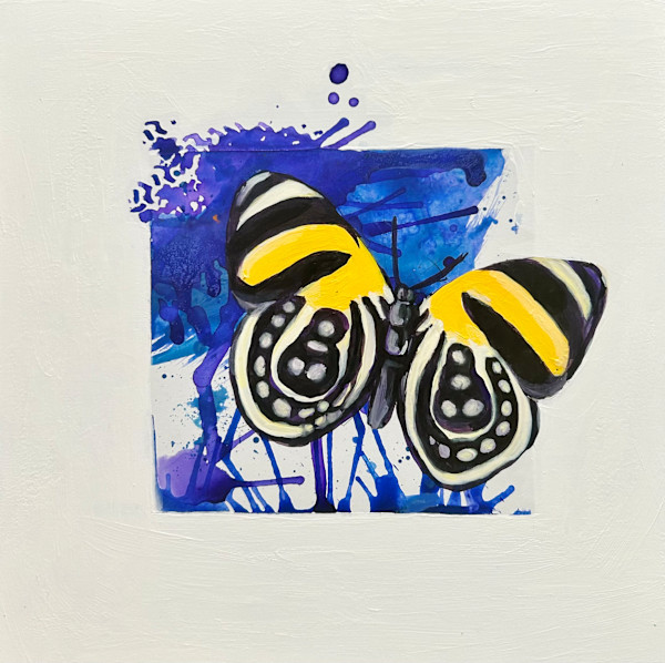 Yellow Fly on Purple by Nara Montuy