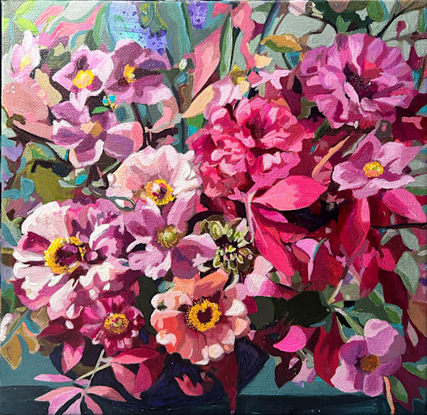 Singing Zinnias by Nara Montuy