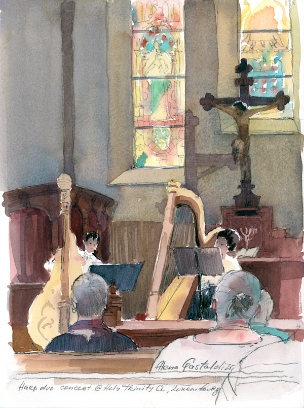 Luxembourg: Harp concert by Alena Gastaldi, Image 1.