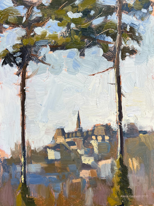 Luxembourg: view from Kirchberg towards Limpertsberg by Alena Gastaldi