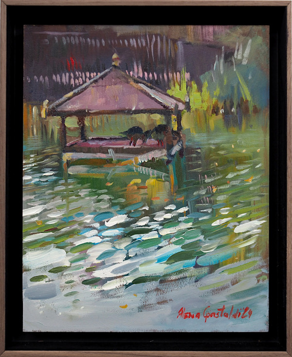 Ducks on a pond (Merl park, Luxembourg) by Alena Gastaldi