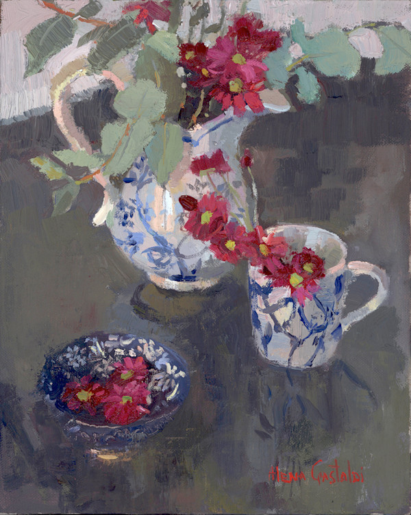 White on blue, blue on white by Alena Gastaldi