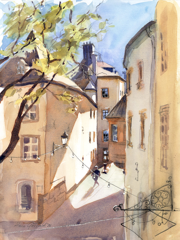 Luxembourg: Rue de la Loge by Alena Gastaldi