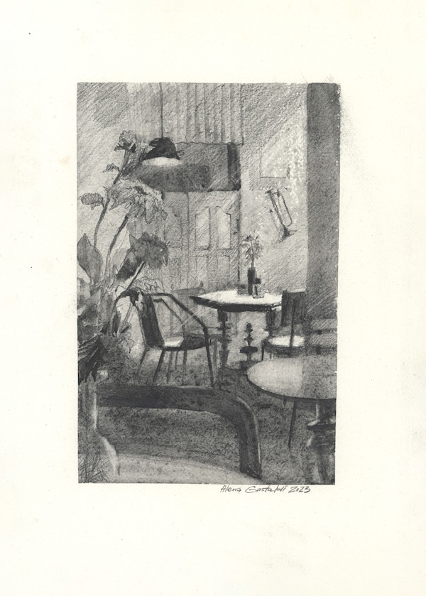 Cafe in black and white by Alena Gastaldi, Image 2.