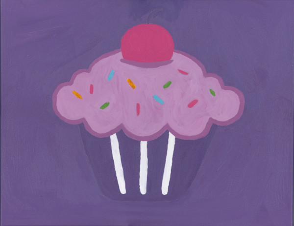 Purple Cupcake by Nicole Pluta