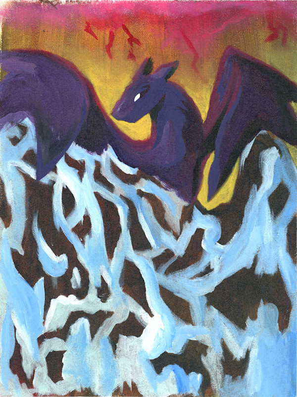 Untitled (Purple Dragon) by Clayton Hoffman