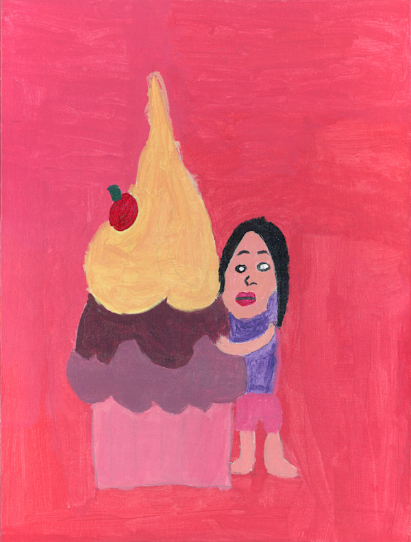 Hugging Cupcake by Clarissa Arechiga