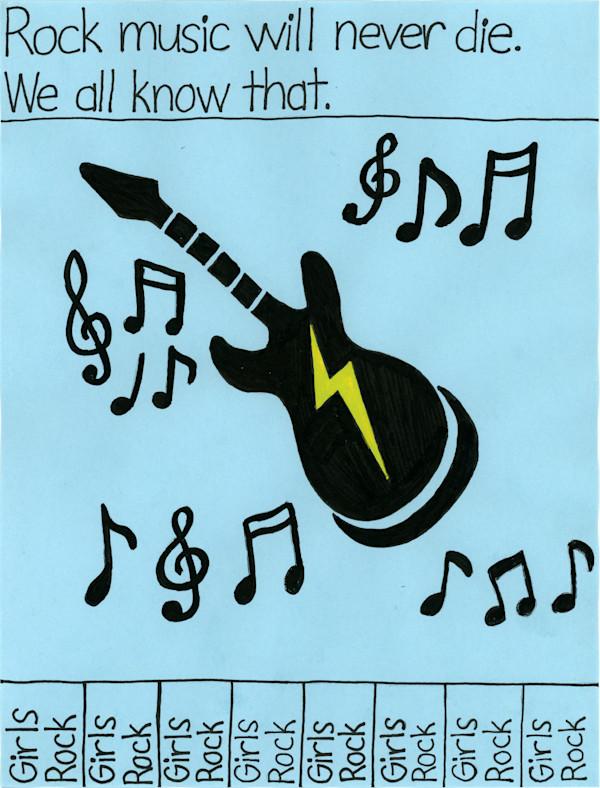Rock Music Flyer by Nicole Pluta