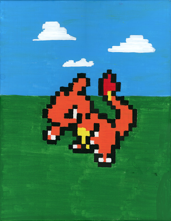 Pixel Charmeleon by Alexander Masis