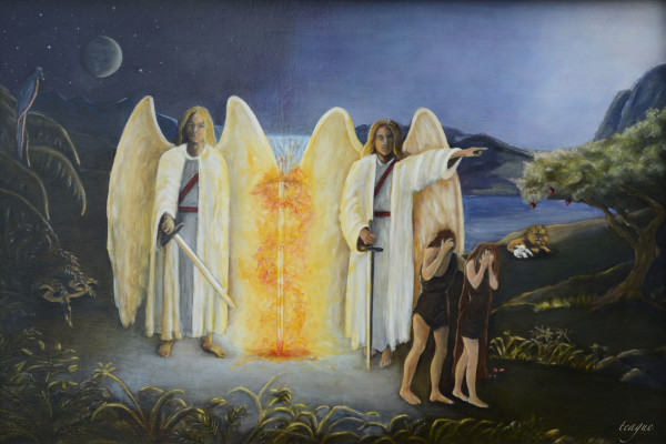 ADAMIC COVENANT - Expulsion of Adam and Eve by Peggy Teague