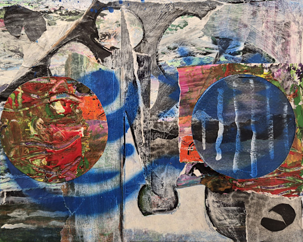 Organic Threads of Blue and Red by J. Patrick Bowman