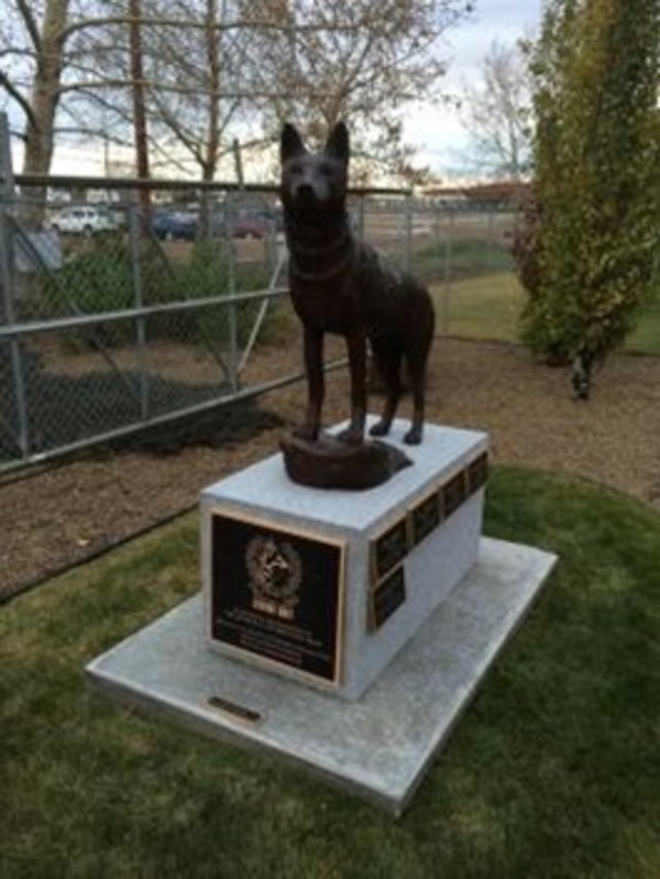 Edmonton Police Service Canine Memorial by Karen Begg