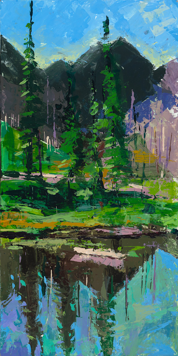 Grizzly Pond - Diptych by Shannon Abbey