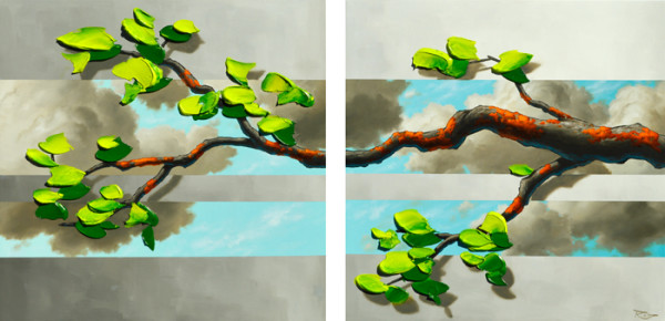 Ever Growing (diptych) by Reid Richardson