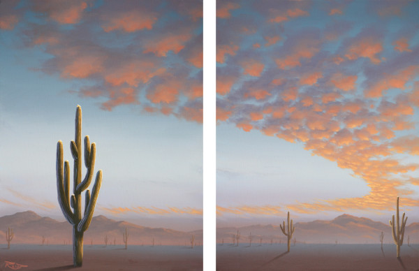 Sweeping Sunset (Diptych) by Reid Richardson