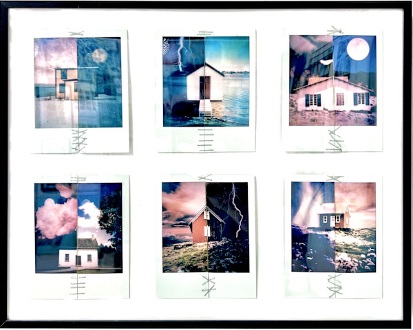 5 Polaroid Juxtaposition Grids Framed (random curated assortment of 6 per frame) by Leny Gerard Behar, Image 1.