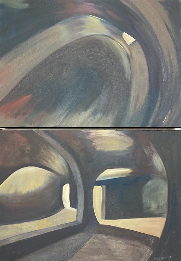 Comfort Zone (diptych) by Erin N. Power, Image 1.