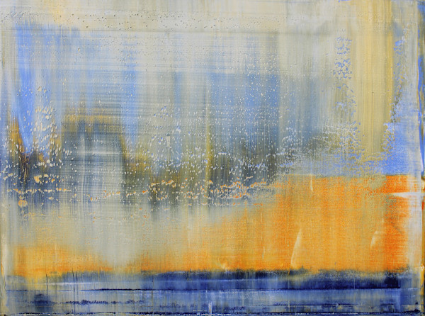 blue abstract hoizen by Harry Moody