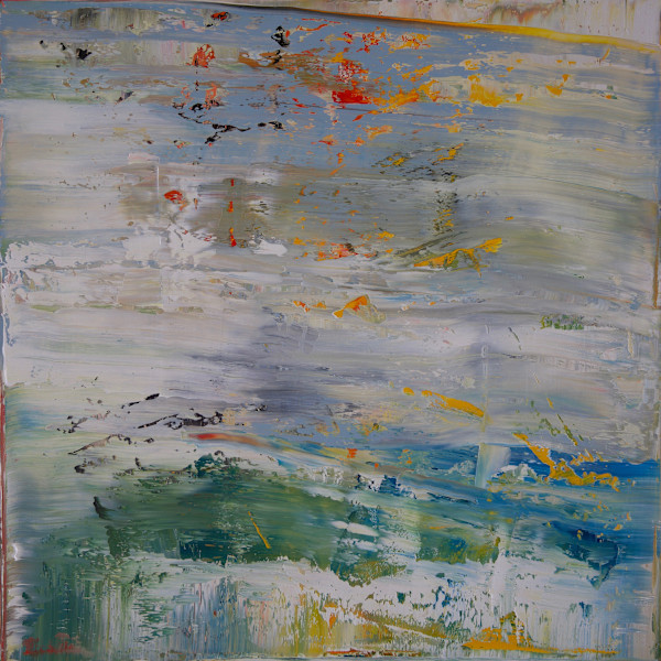 abstract grey blue by Harry Moody