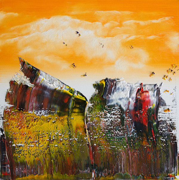 abstract with clouds by Harry Moody
