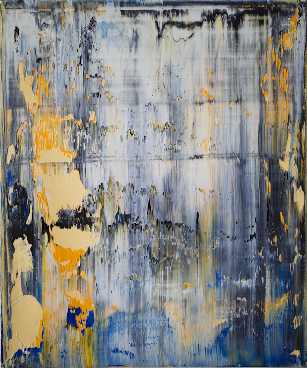 abstract cream beige by Harry Moody