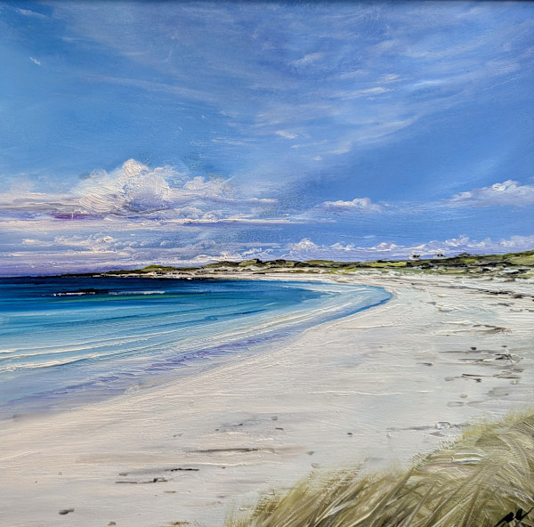 Pale Blue Sky Balephetrish Tiree by Allison Young