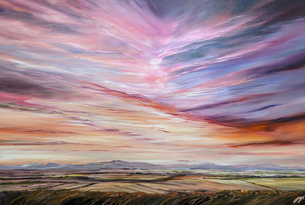 Pastel clouds glentress by Allison Young