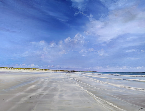 Windblown Shore, Crossapol, Tiree by Allison Young