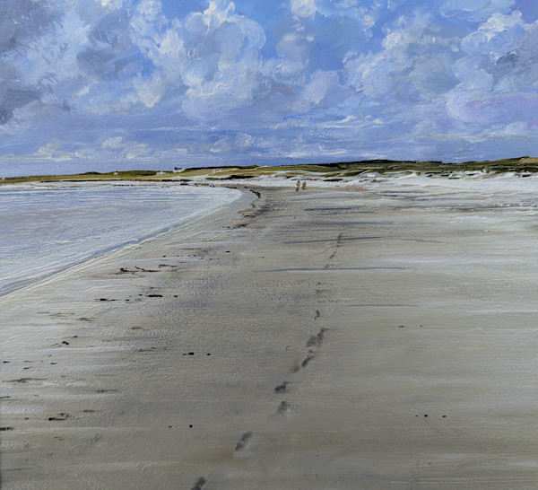 Footprints Crossaspol Tiree by Allison Young